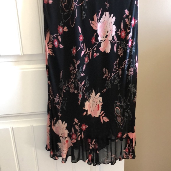 Eva Blue Vintage Floral Beaded Midi Dress - Picture 15 of 16